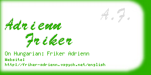 adrienn friker business card